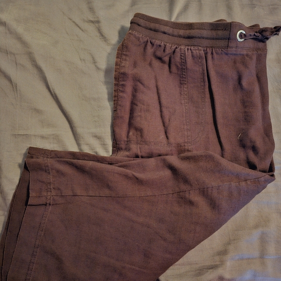 Lane Bryant Women's Dark Brown Capris - Picture 3 of 6